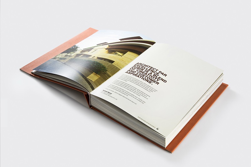 coffee table book design & layout example