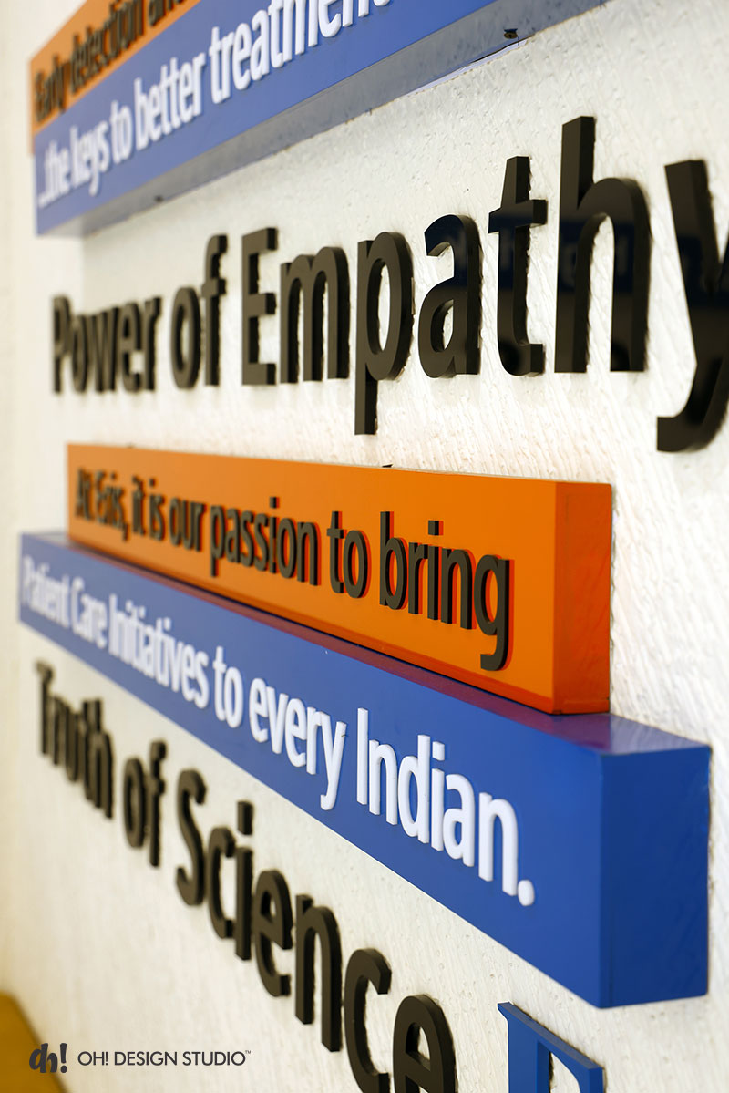 branding on wall using graphics