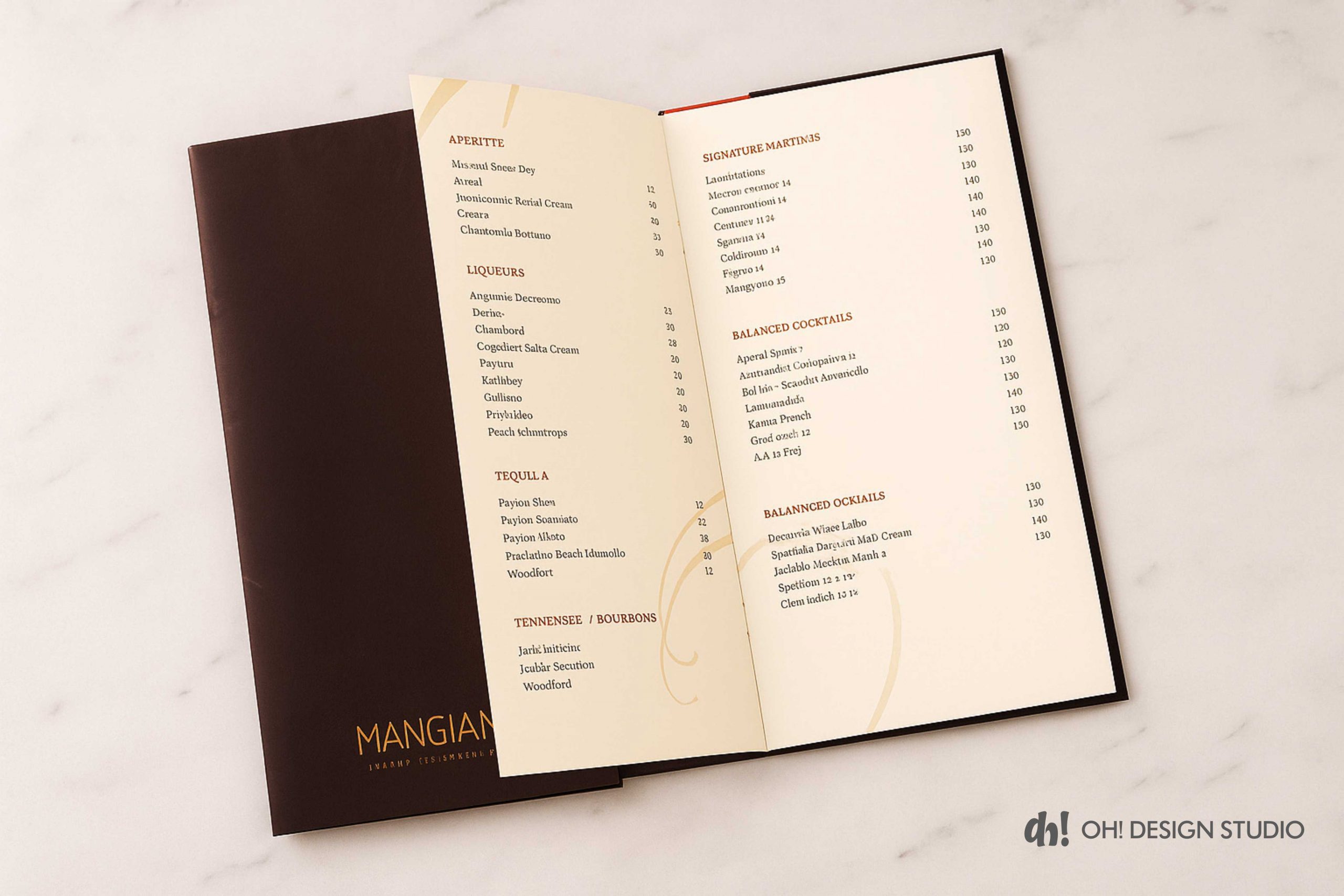 menu card design idea