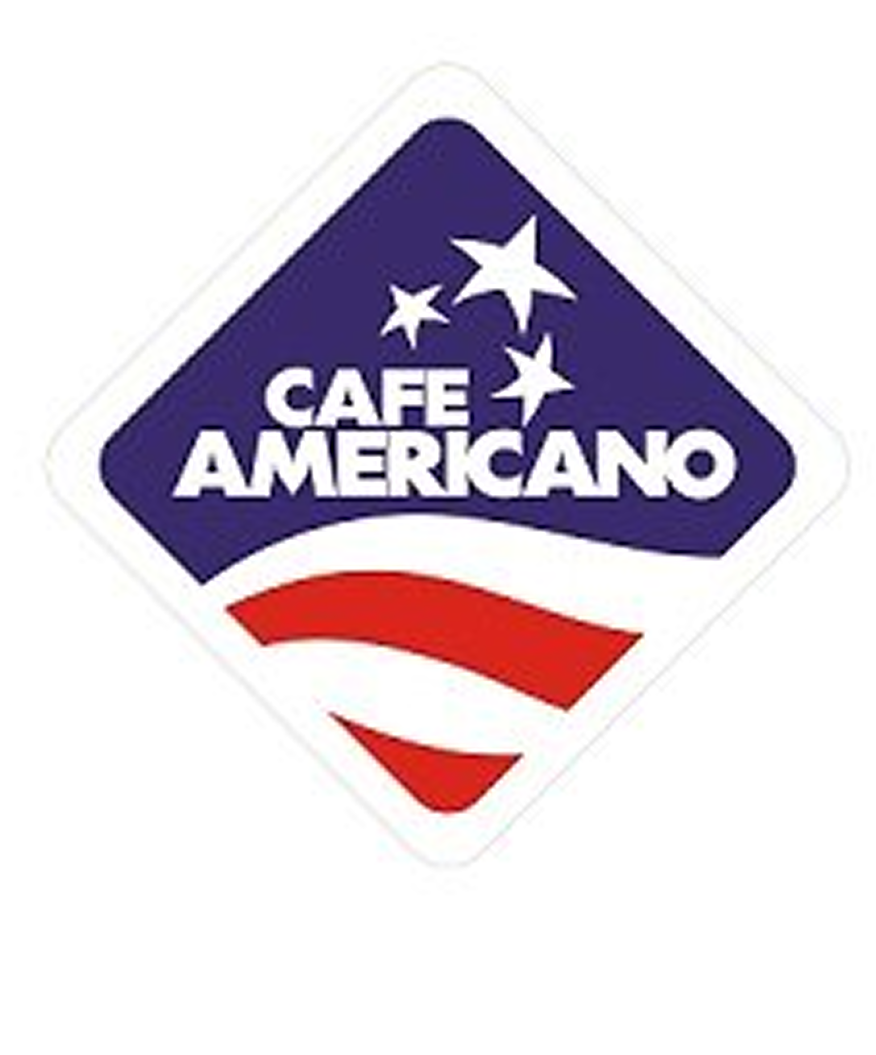 Cafe Americano logo — restaurant brand identity design by OH! Design Studio
