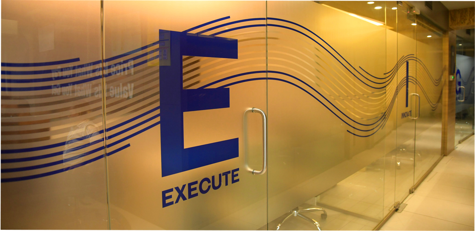 Office environmental graphics — execute branding