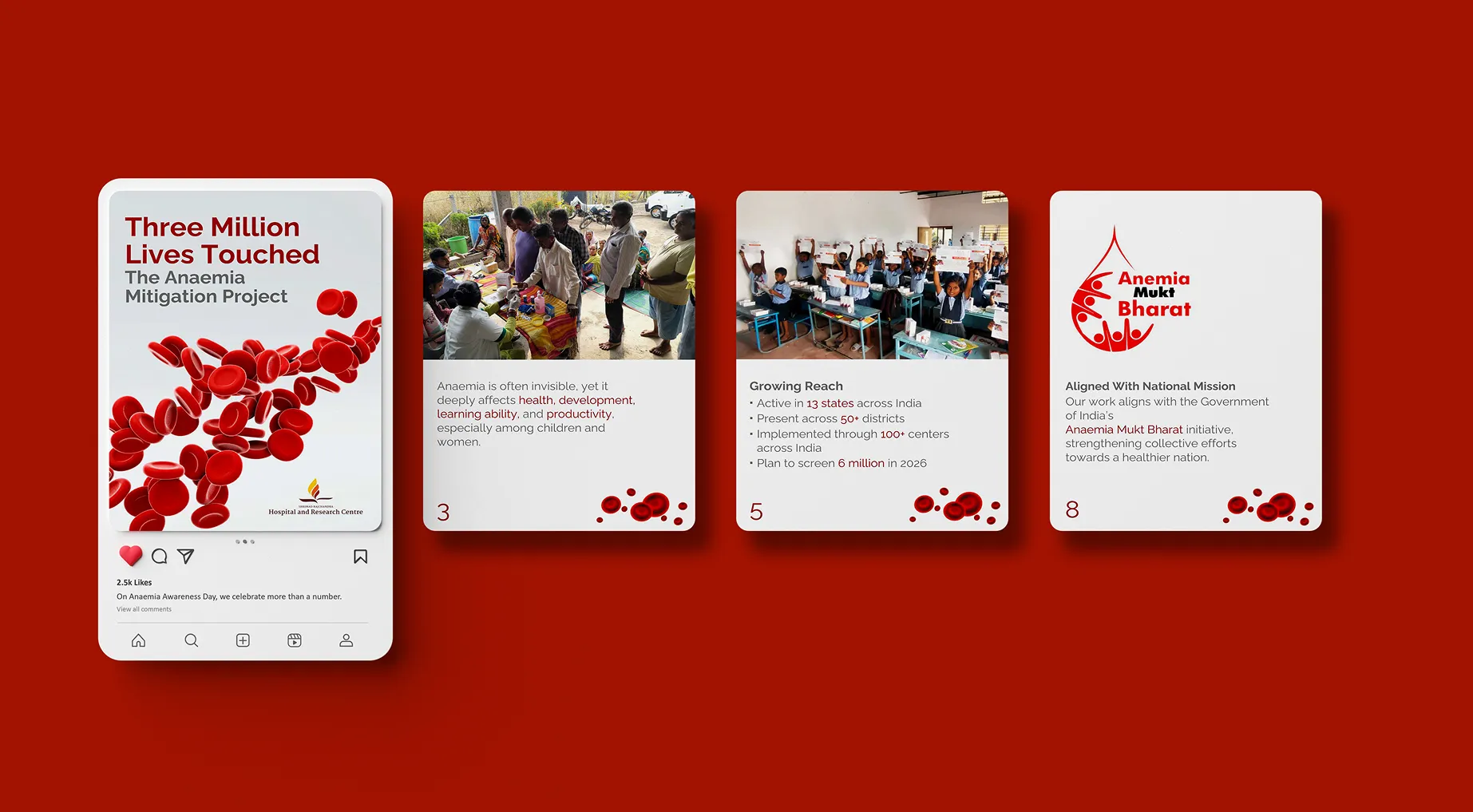 Social media creatives for a hospital