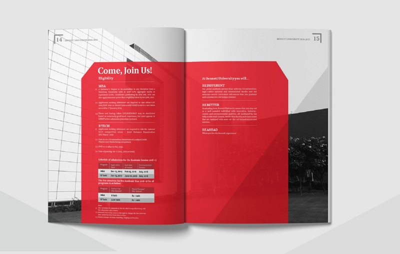 education brochure design india 